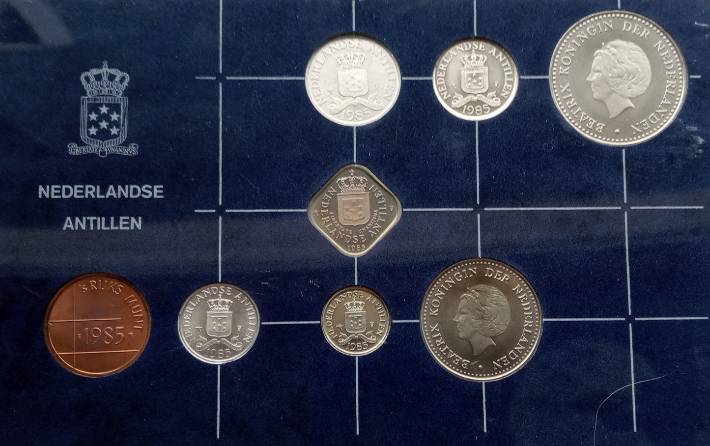 Antyle Holenderskie Zestaw menniczy 1985