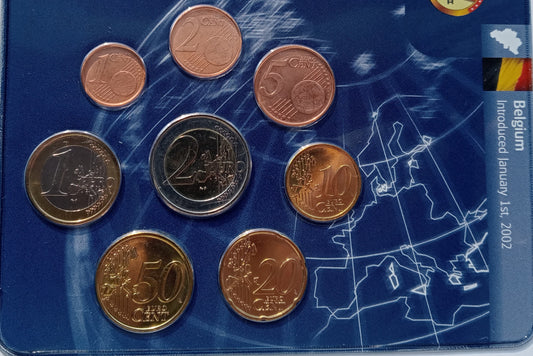 Belgia zestaw monet 1 cent do 2 euro