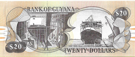 Gujana 20 Dolarów 2018 - UNC