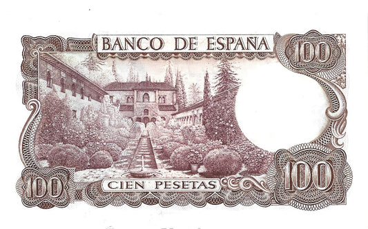 Hiszpania 100 Peseta 1970 - UNC