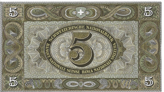 Szwajcaria 5 Franków 1952 (UNC)