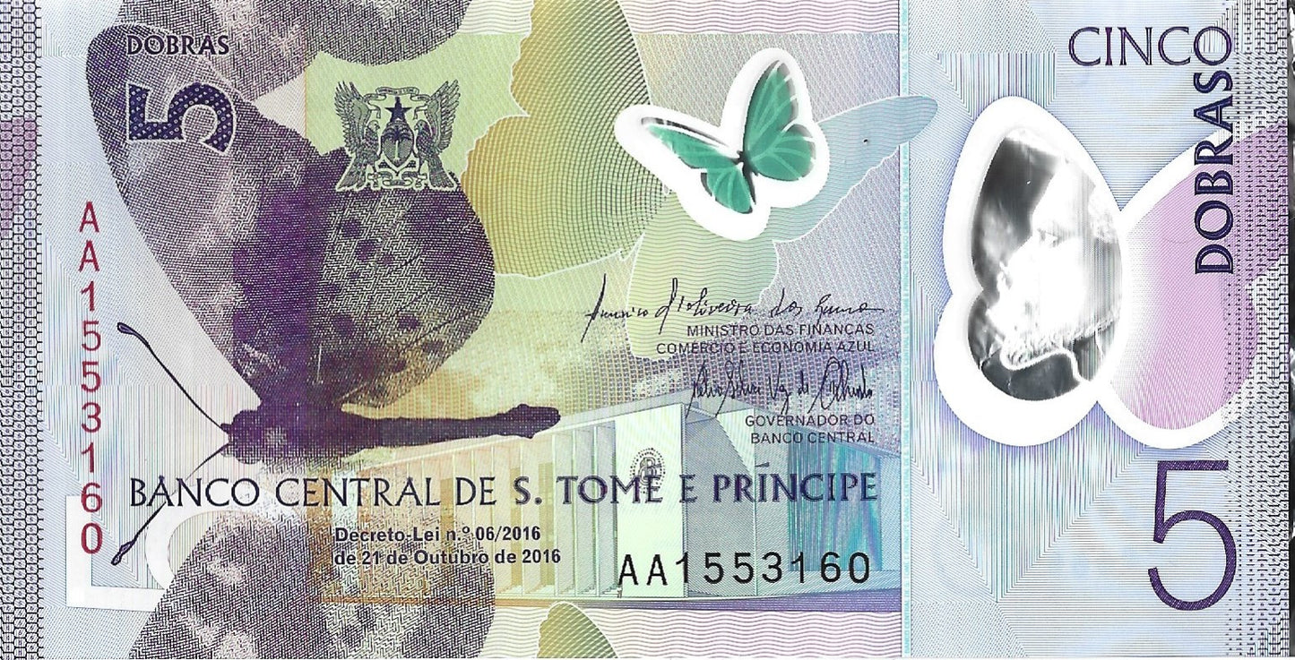 Wyspy Świętego Tomasza i Książęca 5 Dobras 2016 - UNC