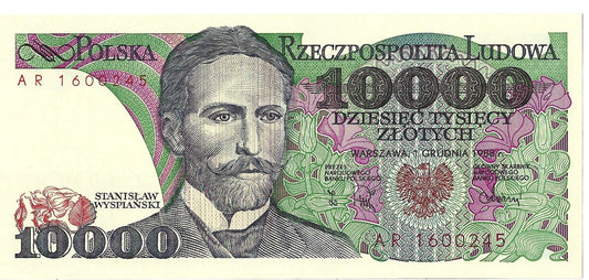10 000 Złotych 1988 - UNC