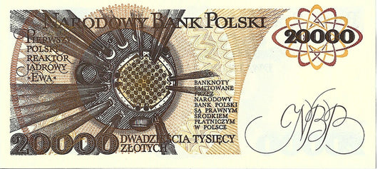 20 000 Złotych 1989 - UNC