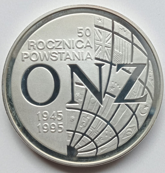 20 Złotych 1995 50. rocznica – Organizacja Narodów Zjednoczonych