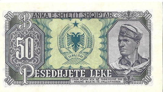 Albania 50 Lek 1957 - UNC