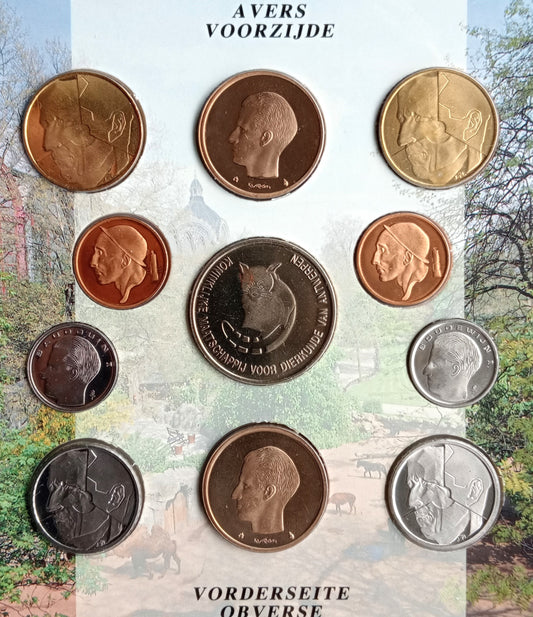 Belgia Różne euro zestaw menniczy 1993