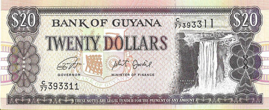 Gujana 20 Dolarów 2018 - UNC