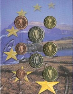 Irlandia Różne euro (zestaw) 2002