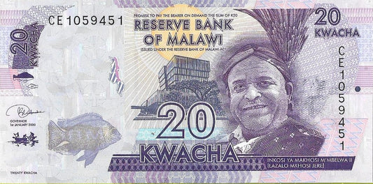 Malawi 20 Kwacha 2020 - UNC