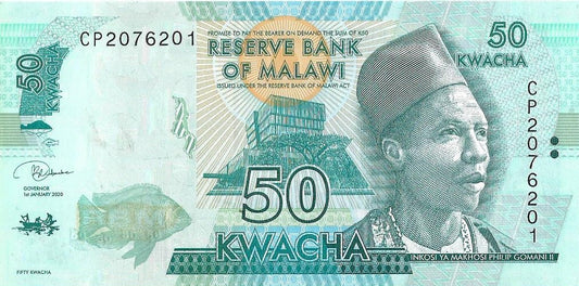 Malawi 50 Kwacha 2020 - UNC