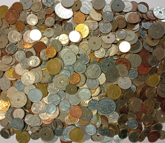 Monety ze świata MIX - zestaw 2,95 kg