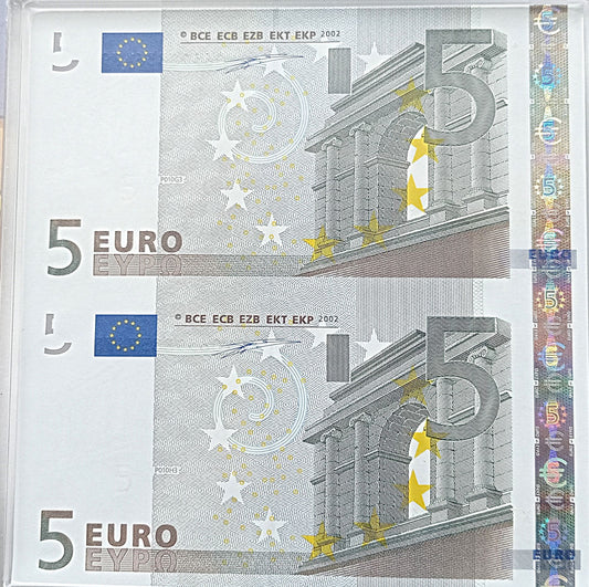 Niemcy zestaw euro - banknot i moneta - UNC