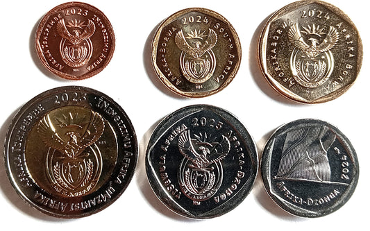 Republika Południowej Afryki - zestaw monet centy i rand