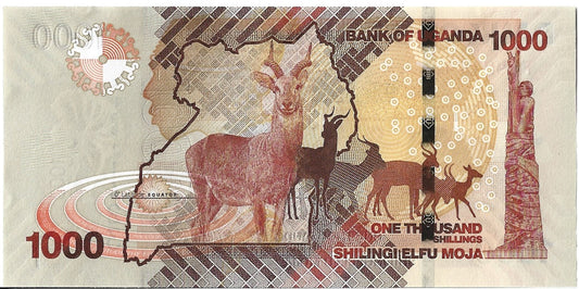 Uganda 1 000 Szyling 2022 - UNC