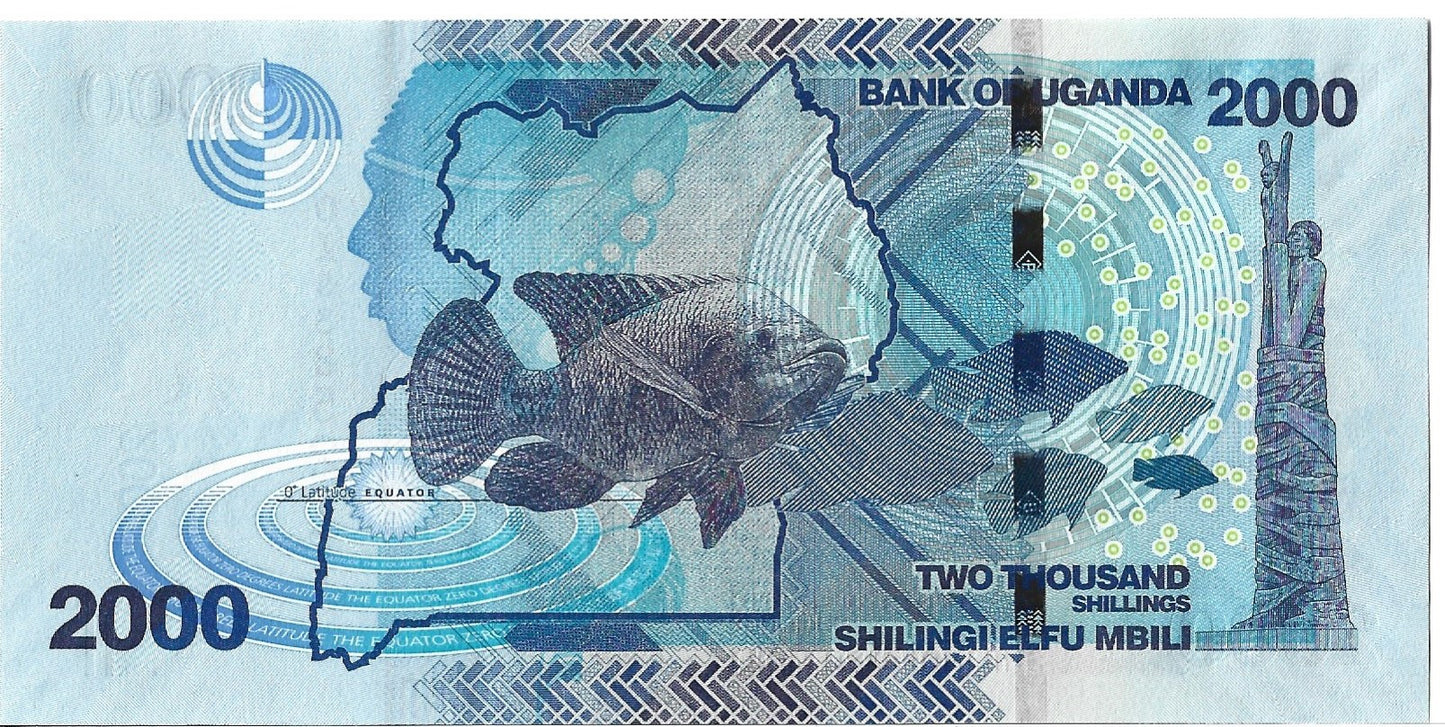 Uganda 2 000 Szyling 2022 - UNC