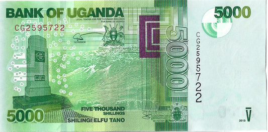 Uganda 5 000 Szyling 2019 - UNC
