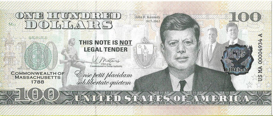 USA 100 Dolarów 2022 Massachusetts Commemorative Dollar