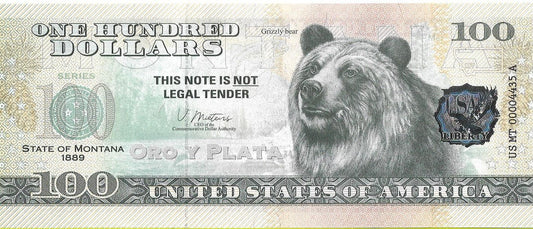 USA 100 Dolarów 2022 Montana Commemorative Dollar