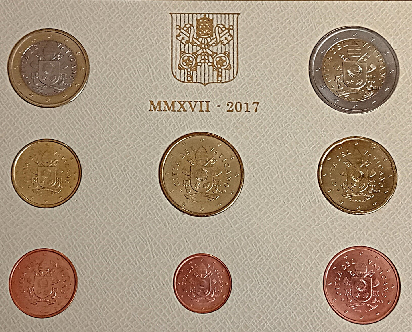 Watykan Różne euro zestaw menniczy 2017