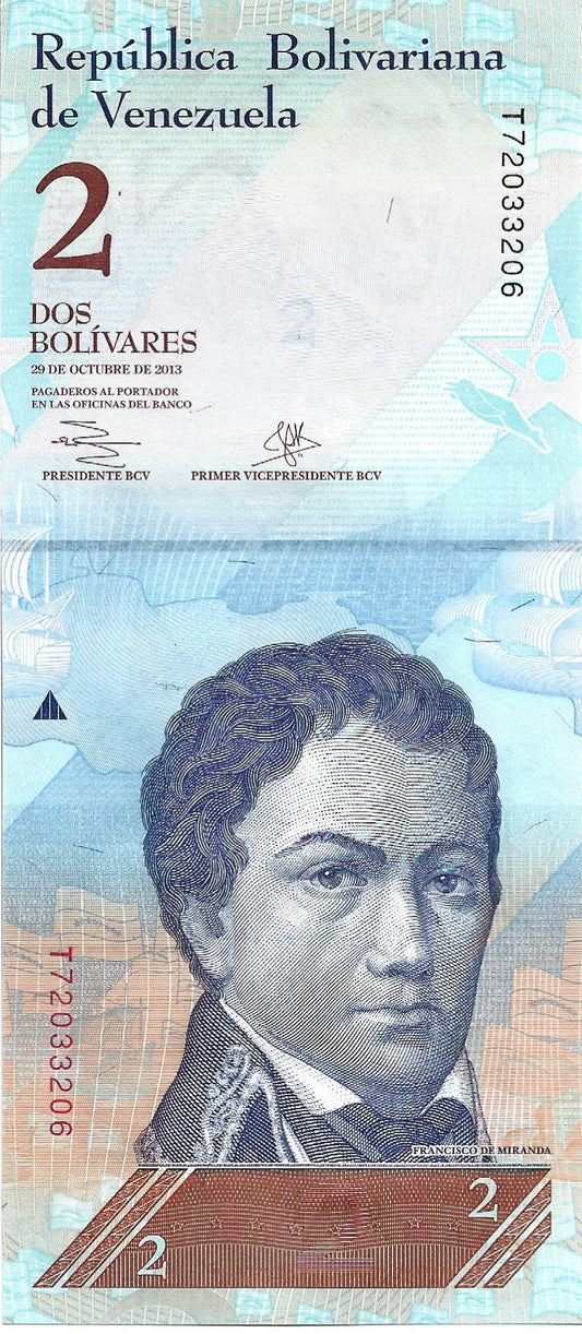 Wenezuela 2 Bolivar 2013 - UNC