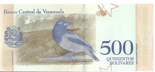 Wenezuela 500 Bolivar 2018 - UNC