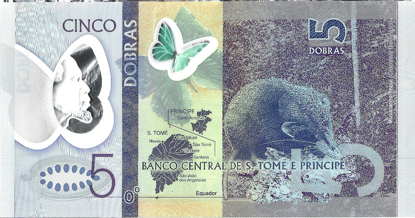 Wyspy Świętego Tomasza i Książęca 5 Dobras 2016 - UNC